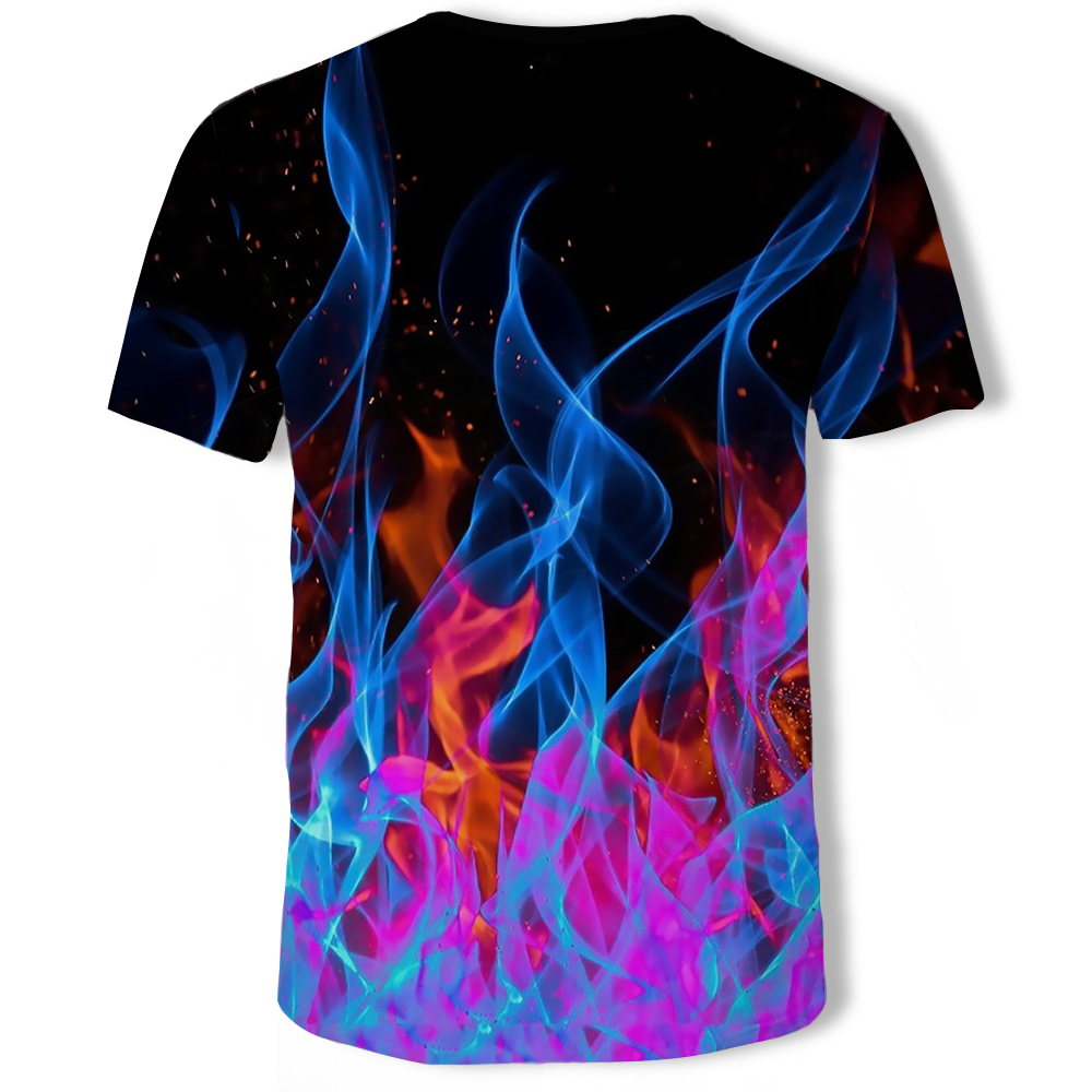 3D Graphic Printed Men's Short-Sleeved T-shirt- Multi-D 2XL 3D Graphic Printed Men's Short-Sleeved T-shirt- Multi-D 2XL