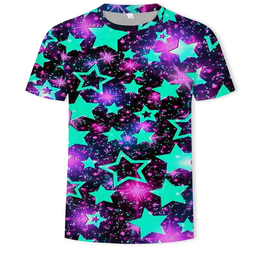 3D Graphic Printed Men's Short-Sleeved T-shirt- Multi-D 2XL 3D Graphic Printed Men's Short-Sleeved T-shirt- Multi-D 2XL