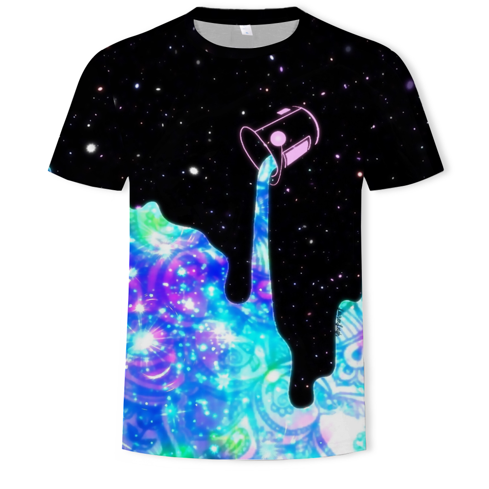 3D Graphic Printed Men's Short-Sleeved T-shirt- Multi-D 2XL 3D Graphic Printed Men's Short-Sleeved T-shirt- Multi-D 2XL