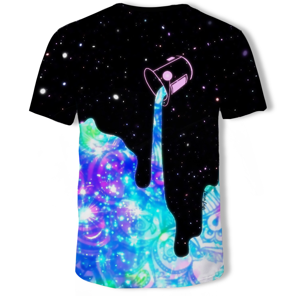 3D Graphic Printed Men's Short-Sleeved T-shirt- Multi-D 2XL 3D Graphic Printed Men's Short-Sleeved T-shirt- Multi-D 2XL