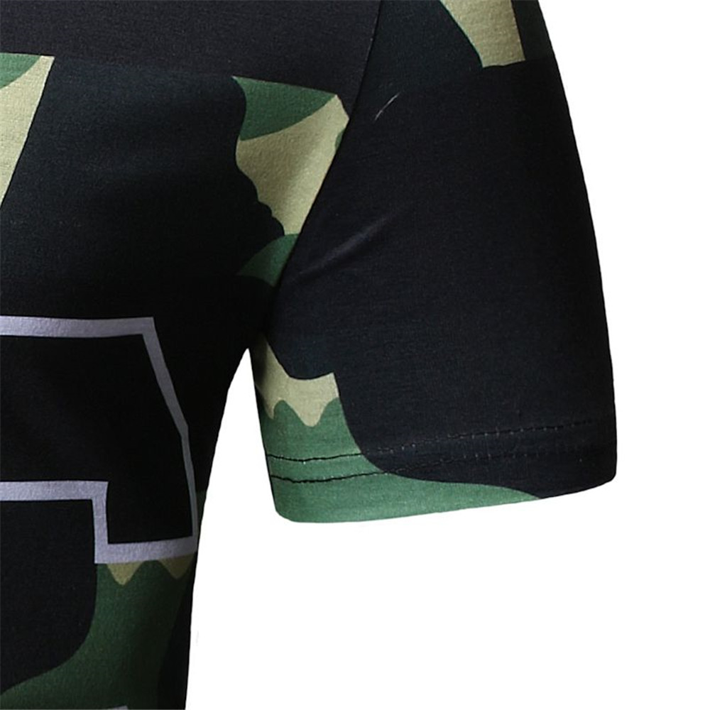 Men'S T-Shirt Recreational Short Sleeve O-Collar Fashion Printed Cotton T-Shirt- Army Green 2XL Men'S T-Shirt Recreational Short Sleeve O-Collar Fashion Printed Cotton T-Shirt- Army Green 2XL