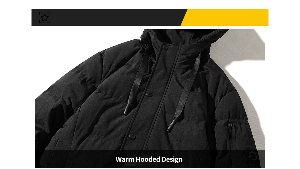 DS Men Winter Fashion Hooded Men Thick Warm Coat Fabric DS Men Winter Fashion Hooded Men Thick Warm Coat Fabric