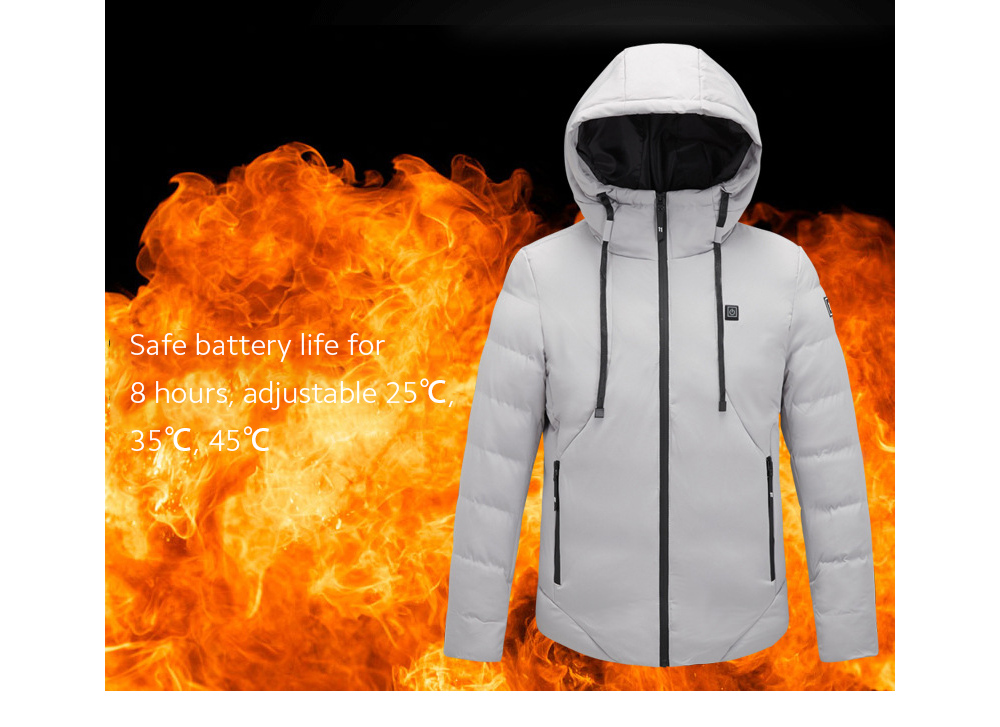 Winter Intelligent Charging Heating Warm Cotton Coat Sate battery life for 8 hours Winter Intelligent Charging Heating Warm Cotton Coat Sate battery life for 8 hours
