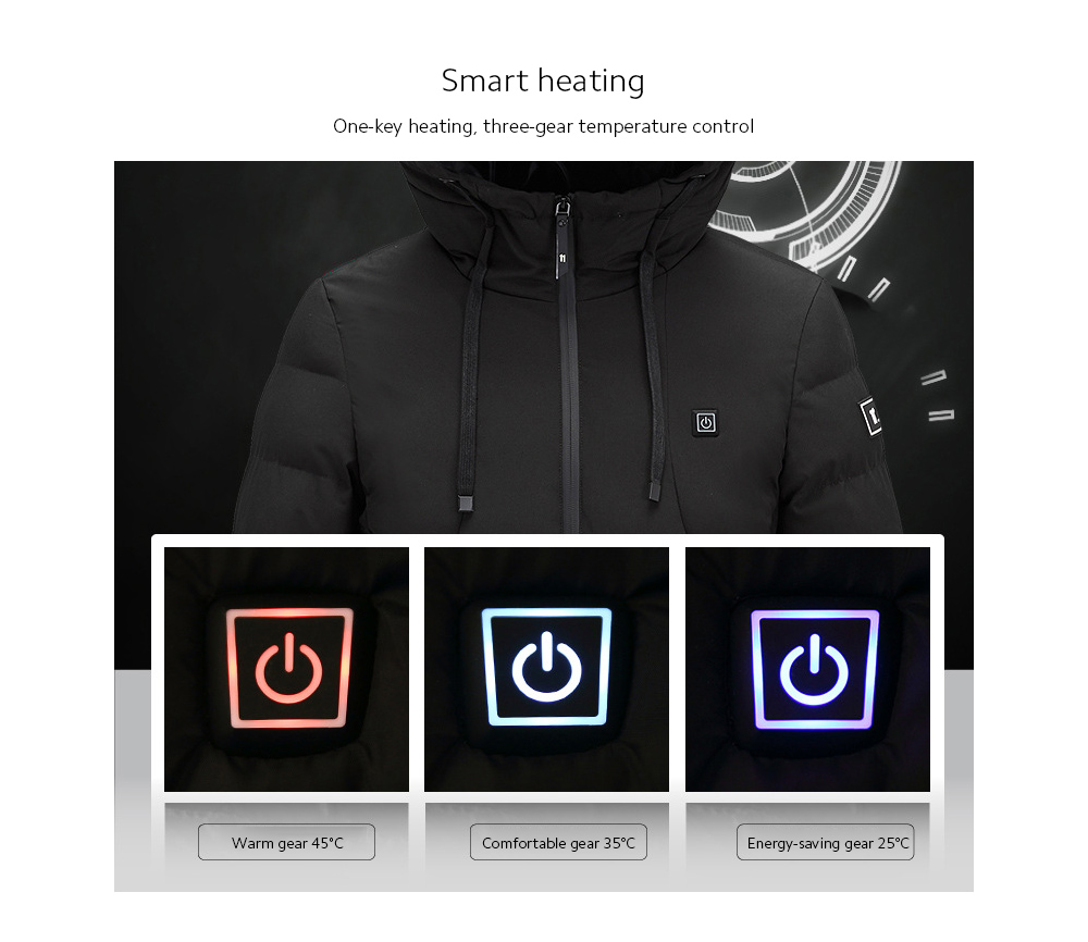 Winter Intelligent Charging Heating Warm Cotton Coat Smart heating Winter Intelligent Charging Heating Warm Cotton Coat Smart heating