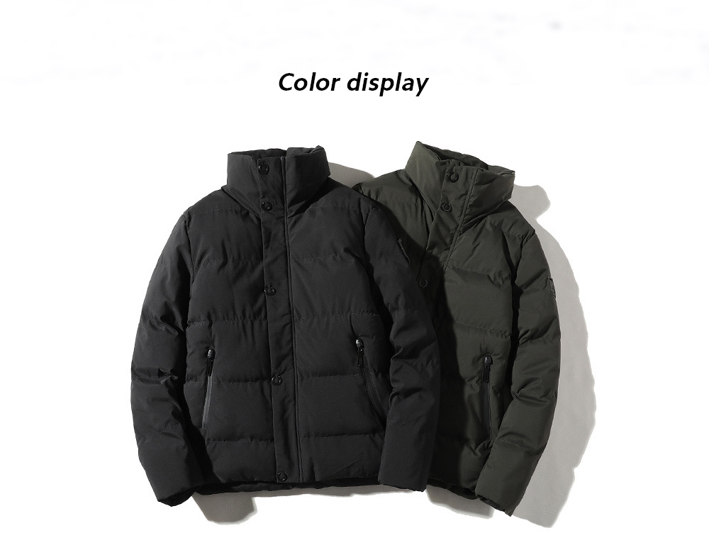 Winter Tide Men's Warm Fashion Simple Cotton Coat color display Winter Tide Men's Warm Fashion Simple Cotton Coat color display