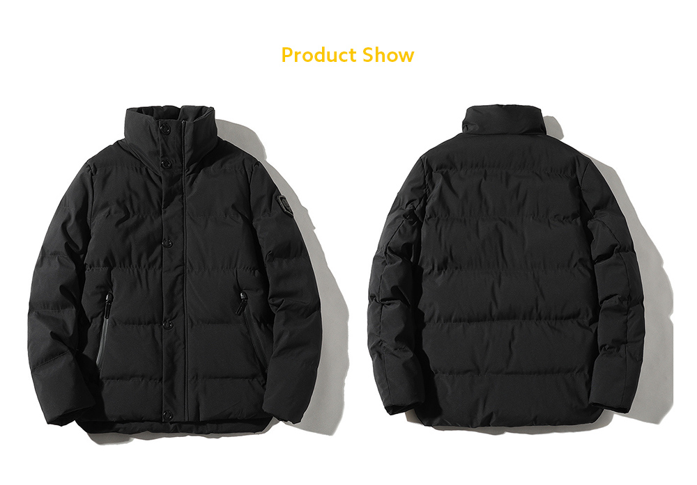 Winter Tide Men's Warm Fashion Simple Cotton Coat show Winter Tide Men's Warm Fashion Simple Cotton Coat show