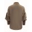 [Women's Elegant Blouse (ZD301)] Women's Elegant Solid Color Brown Puffed Sleeve Lapel Collar Blouse - Single-Breasted H-Line Regular Fit Shirt, Machine Washable All-Season Versatile Top for Casual & Formal Occasions (ZD301)