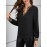 Elegant Women's Leopard Print V-Neck Blouse - Semi-Sheer, Color Block Design, Machine Washable