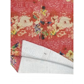 Women'S Vibrant Floral Print Cardigan - 3D All-Over Design, Button-Up Front, Long Sleeves, Lightweight & Breathable for Spring/Fall, White Ribbed Top Underneath, Casual Chic Style, Spring Outerwear | Vibrant Cardigan | Texture