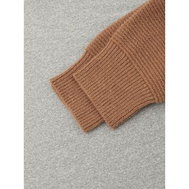 Women'S Elegant Button-Up Cardigan with Pockets - Solid Color Beige Open Front Sweater for Fall/Winter, Long Sleeve Cozy Warmth, Versatile Layering Piece, Cozy Fall Apparel, Classic Collar Design, Durable Fabric