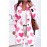 Plus-Size Women's Oversized Collar Button-Front Jacket - Winter-Ready Green & Golden Triangle Print Coat, Machine-Washable Casual to Formal Outerwear with Pockets, Wrinkle-Resistant Layering Piece (No Transparency)