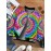 Plus Size Men's & Women's 60s/70s Retro Bohemian Rainbow Tie-Dye Jacket - Multicolor Swirl Print (Green/Blue/Pink//) Long Sleeve Hooded Coat for Festivals, Raves, Casual Wear - Unisex Vintage Outerwear