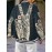 Women'S Plus Size Retro 70s Hippie Style Jacket - Faith Love Joy Unity & Peace Signs 3D Print, Machine Washable Winter Warm Coat with Stand Collar