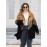Women'S Plus-Size Leopard Print Hooded Jacket - Full-Zip Winter Coat with Full-Length Zipper, Warm Casual Outerwear, Cozy Fall & Winter Jacket for Everyday Outfits, Parties & Travel | Stylish & Comfortable Animal Print Outerwear