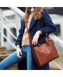 Women Three-piece Set Vintage Faux Leather Handbag Shoulder Bag Wallet