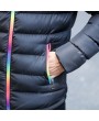 Men's Padded Winter Coat Collar Colorful Zipper Hooded Jacket Korean Slim Casual Jacket Tide