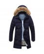 Men's Thick Cotton Coat Hooded Warm Down Jacket