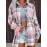 Women's Casual Long Sleeve Gingham Shirt - 100% Polyester Lapel Collar Blouse with Pockets, Regular Fit Plaid Button-Up for Fall/Winter