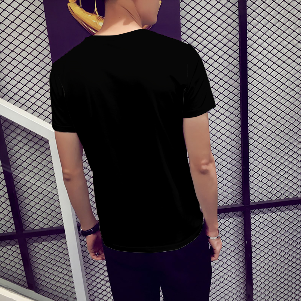 3D Summer Fashion  Two-Piece Men's Short-Sleeved T-shirt- Multi-A M